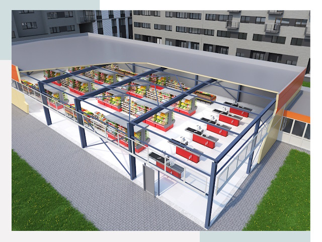 Строительство магазинов в Кондопога от 609 руб. за м²