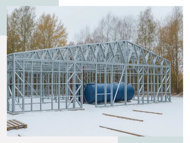 Металлические ангары в Кондопоге