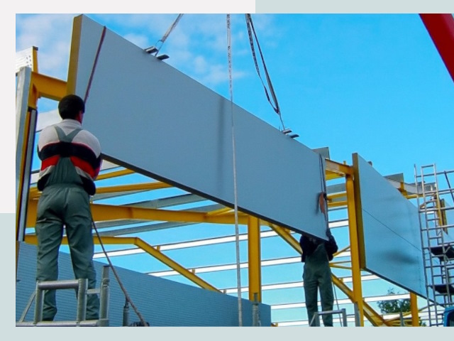 Монтаж сэндвич-панелей в Кондопоге от 609 руб.